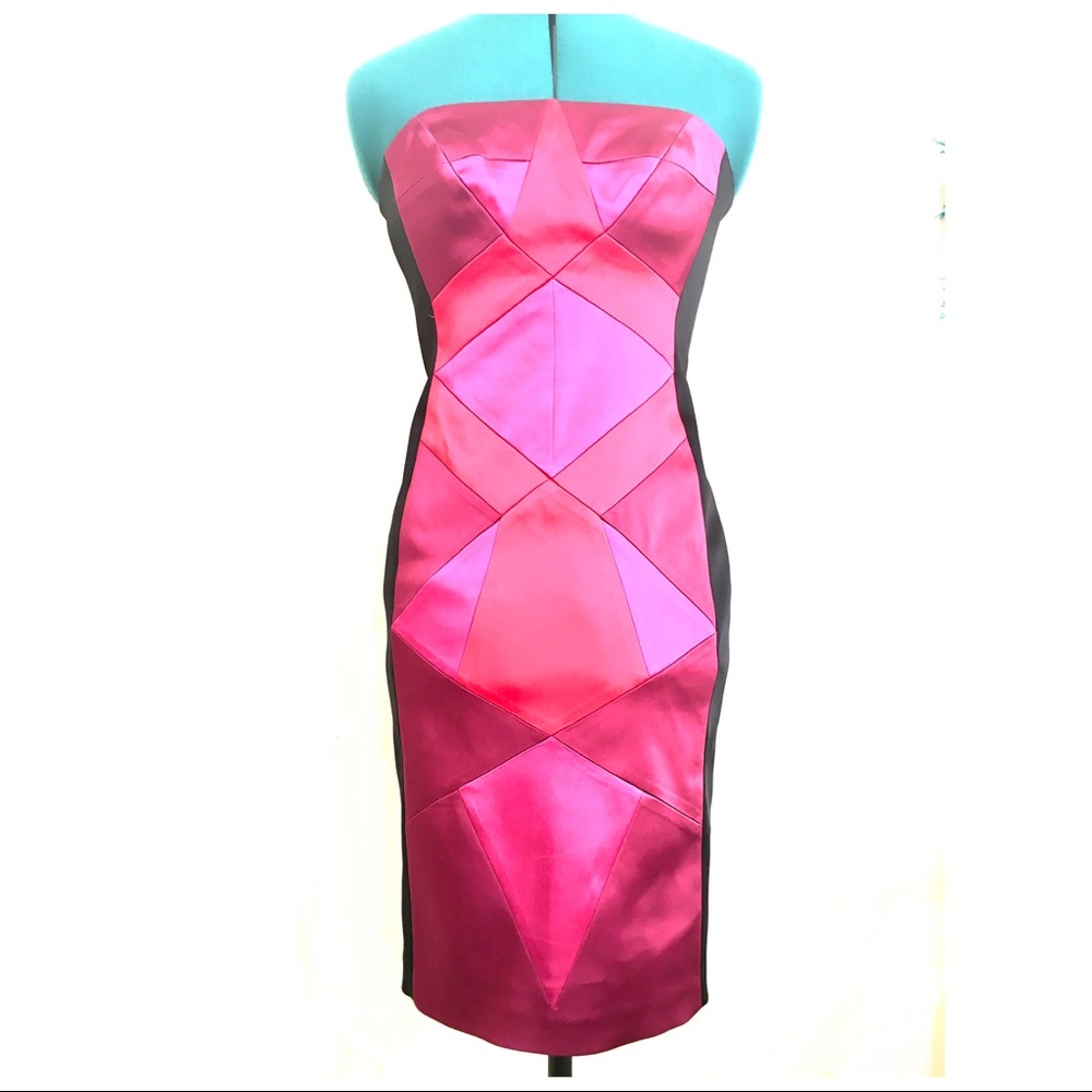 CACHE Party Strapless Elastic Dress